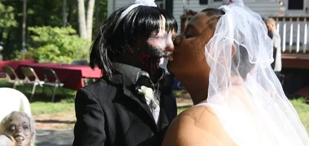 This women married her zombie fuck doll
