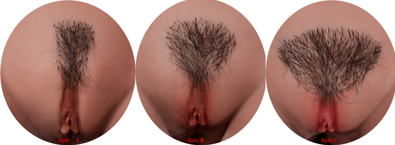 You can choose the style pubic hairs